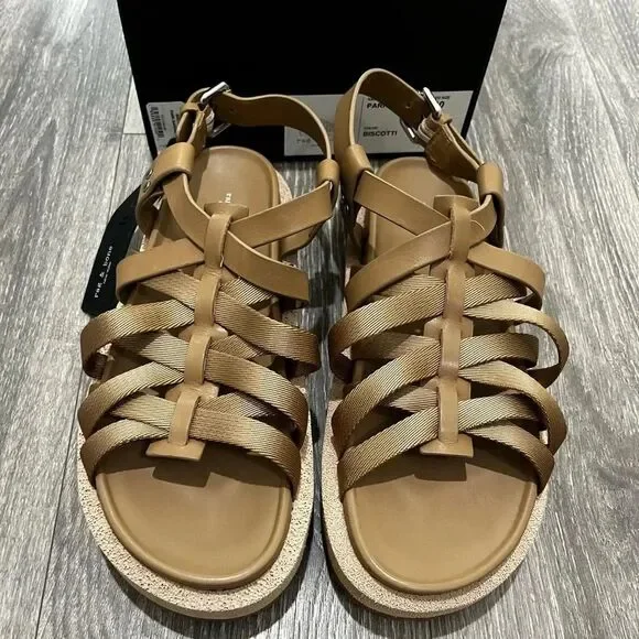 NIB Rag & Bone Park PlatformFisherman  Sandals Color Biscotti Size 10 / 40 - Picture 10 of 10